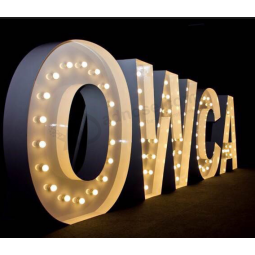 Custom metal light signs Outdoors Illuminated Channel Letters