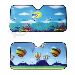 Best selling front printing car PE bubble sunshade