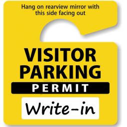 Die Cutting Parking permit with Signature panel