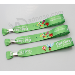 Sublimation Party Cheap Custom Fabric Wristband With Logo