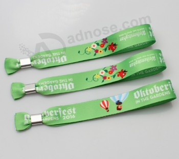 Sublimation Party Cheap Custom Fabric Wristband With Logo