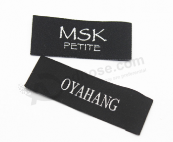 Eco-friendly polyester clothing stitched fabric labels