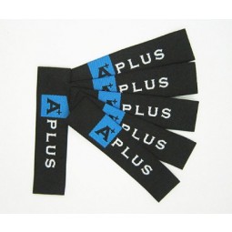 Woven polyester fabric label embroidered garment brand labels