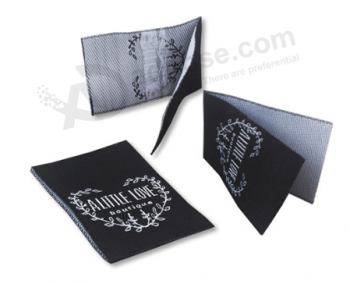 Custom logo garment woven tag labels for clothing