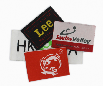 Best selling centerfold satin woven label for clothing