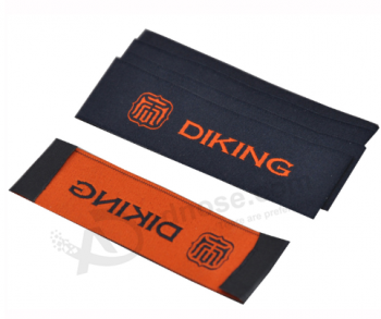 Custom design OEM neck woven labels for clothing