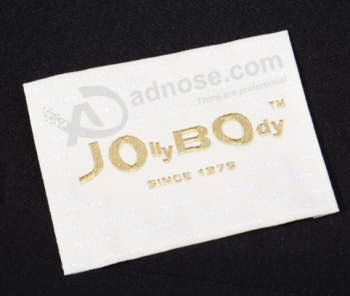 Wholesale garment polyester woven label for clothing