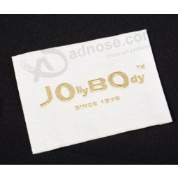 Wholesale clothing neck care polyester woven label