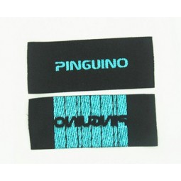 Heat cut fabric straight fold woven garment label