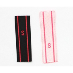 Fast Shipping Custom Printed Woven Clothing Size Labels
