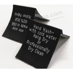 Fashion fabric neck woven label for clothing