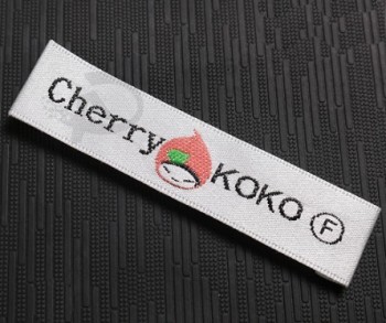 Soft material custom main woven labels for kid clothing