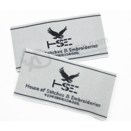 wholesale fabric clothing embroidered main woven label