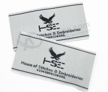 wholesale fabric clothing embroidered main woven label