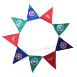 Factory OEM quality exquisite circus bunting flags with high quality and any size