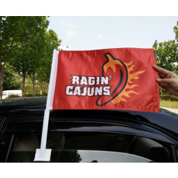 Best-seller des drapeaux imprimés de voiture universitaire avec poteau
