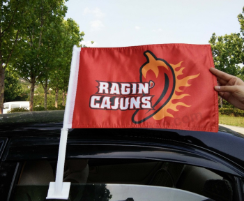 Best selling printed college car flags with pole