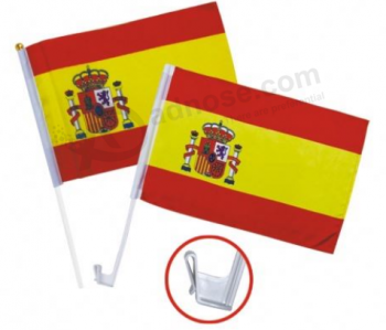 Hot sales world cup Spanish car window flag