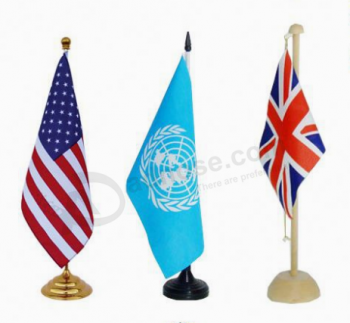Impression personnalisée polyesTer Table bureau drapeau naTional