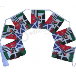 Hoge kwaliTeiT cusTom kleur polyesTer sporT sTring vlag