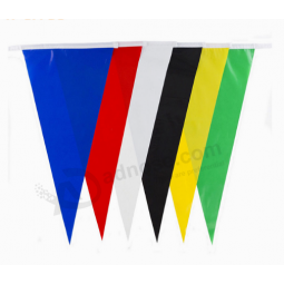 фабрика поставки пользовательских логотипа висит pvc флаги вымпел для отображения