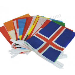 Tous les pays chaîne drapeau drapeau naTional de bunTing personnalisé