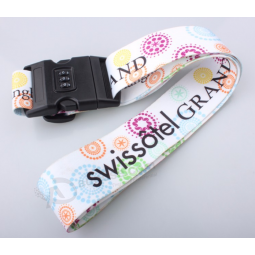 Polyester luggage strap suitcase belt with logo