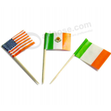 Eco-friendly mini wooden toothpick national flag