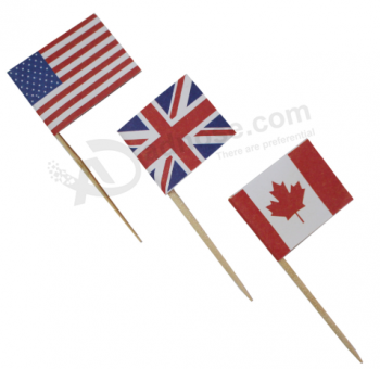 Bandeira do mini paliTo de Canadá para a dEcoração da fruTa