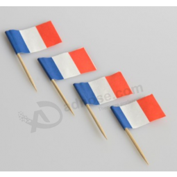 Factory printing paper France toothpick flag for sale
