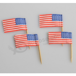 Food decorative reuseable mini toothpick flag manufacturer