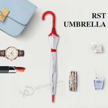Nouveau parapluie clair TransparenT en plasTique adulTe imperméable pour le prix bas en gros