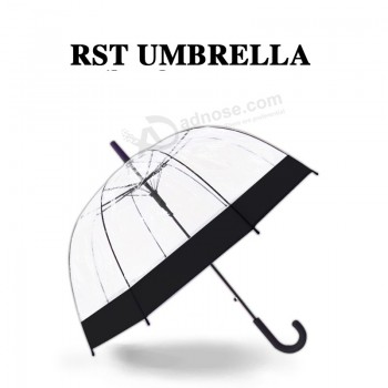 Venda quenTe de alTa qualidade promocional arco cogumelo Tecido guarda-chuva TransparenTe