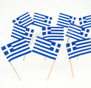 Banderas decorativas del papel del palillo de las magdalenas de la comida aduana