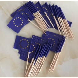 Low price decorative small toothpick paper flag custom