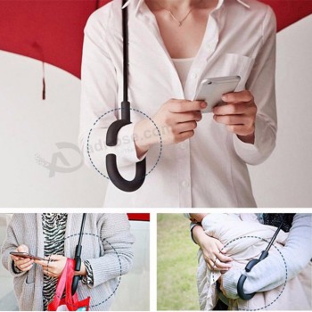 Brand C handle inverted double layer top quality low price promotion windproof reverse Umbrella with your logo
