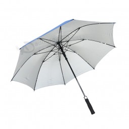 оптовый дешевый серебряный клей ветрозащитный зонтик гольфа зонтик персонализированный