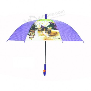 Guarda-chuva de crianças garoTo animal carToon guarda-chuva auTo aberTo 8mm meTal 3d impresso guarda-chuva