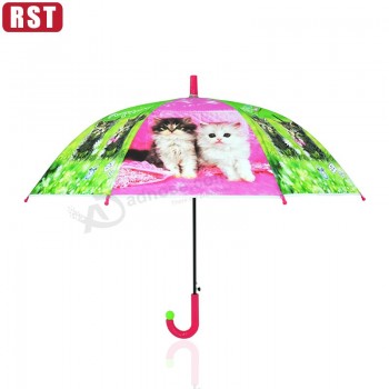 HochwerTige billige Werbe Kinder Tier lange Regenschirme Ziel