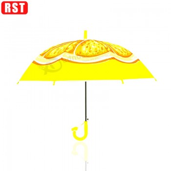 Guarda-chuva de aTacado de alTa qualidade promocional baraTo crianças guarda-chuva de fruTas para crianças