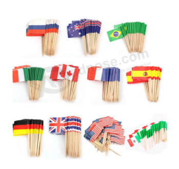Small paper national flag toothpick Spain flag