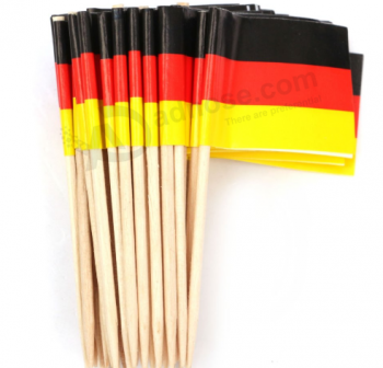 Mini bandera de papel toothpick germany flag custom