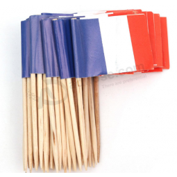 Cheap wholesale mini toothpick France flag for bar