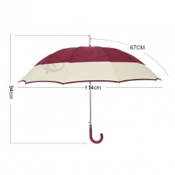 Classic business aluminium alloy material auto open big wide men umbrella with your logo