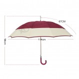Klassieke zakelijke aluminium maTeriaal auTo open groTe brede mannen paraplu
