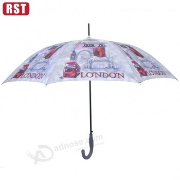 GuTe QualiTäT AuTo offene WärmeüberTragung gerade London STil Regenschirm