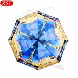 High quality pongee material beautiful design unique umbrella with your logo