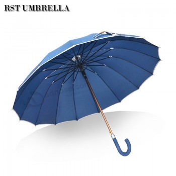 Erwachsener kundenspezifisches Firmenzeichen weiße chinesische ArT und Weise Regenschirmfaser großer gerader Logoregenschirm