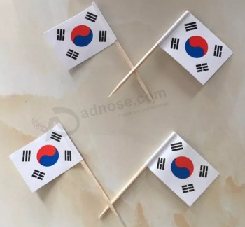 Fábrica de impresión de papel palillo de dientes banderas personalizadas