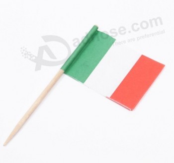 Selección de alimentos personalizados palillo de dientes de la bandera nacional para la promoción